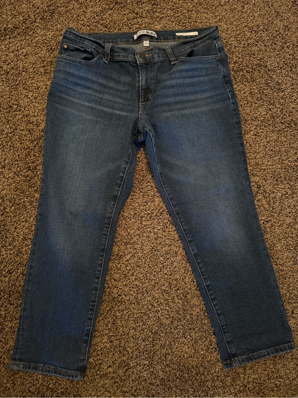 Code Bleu Dark Blue Ankle Crop Women's Jeans